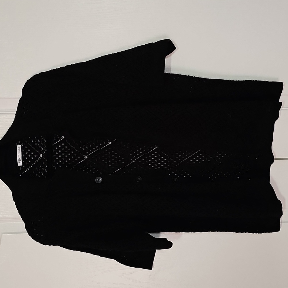 Zara Women's Black Knit Cardigan